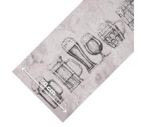 OLIVO.shop - JOKE Tappeto cucina antiscivolo lavabile, tappeto in gomma antimacchia, passatoia cucina moderna, corsia disponibile su misura (PUB, 50x90 cm)