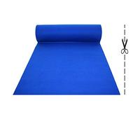 OLIVO.shop | ROTOLO PASSATOIA Blu su misura effetto moquette per matrimoni ed eventi, tappeto a corsia, guida per cerimonie e negozi con fondo antiscivolo, tappeto nuziale matrimonio, ROPAS (2x15 mt)