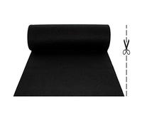 OLIVO.shop | Rotolo Passatoia per Eventi, Lungo e Stretto Tappeto per Feste e Allestimenti, Matrimonio, al Metro, Vari Colori e Misure ROPAS (1x25 mt, Nero)