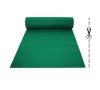 OLIVO.shop | ROTOLO PASSATOIA Verde su misura effetto moquette per matrimoni ed eventi, tappeto a corsia, guida per cerimonie e negozi con fondo antiscivolo, tappeto nuziale matrimonio ROPAS (2x5 mt)