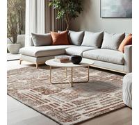 OLIVO.shop Tappeto Salotto Moderno Tappeti Camera Arredo ART PETRA RUST BEIGE