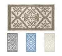 OLIVO.shop | Tappeto Sardo Riciclato in Cotone per Bagno, Cucina, Salotto - SARDEGNA (BEIGE, 70x130 cm)