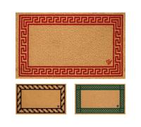 OLIVO.shop Zerbino cocco sintetico su misura, Zerbino cattura sporco, Tappeto cocco da esterno interno, Tappeto ecologico, Zerbino Ecologico finto cocco 40x65 cm (CLASSIC ROSSO)