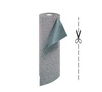 OLIVO.shop Zerbino cocco sintetico su misura, Zerbino cattura sporco, Tappeto ingresso esterno effetto mélange, ROTOLO GARDEN GRIGIO CHIARO (80x100 cm)
