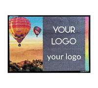 Olivo Tappeti Tappeto personalizzato con logo, zerbino personalizzato ingresso, zerbino su misura professionale e personalizzabile LUXURY PLUS (85x115 cm)