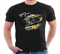 Olivotti Ayrton Senna Tribute T Shirt personnalisé avec Casque for Men Black L