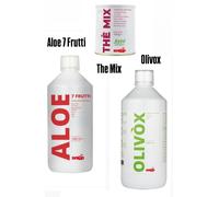 OLIVOX + Aloe 7 Frutti + The'Mix - SNEP Integratore Gonfiore Addominale Gonfiore