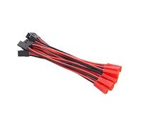 OliYin 10 pz JR Futaba Maschio Servo Connettore Spina a JST Femmina Adattatore Cavo 20awg 10 cm Silicone Filo per RC Lipo Batteria