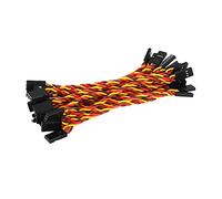 OliYin 20 pz Maschio a Maschio Plug Twisted Wiring 100mm 10 cm 3.93 Pollice 26AWG 30 Core RC Servo Cavo di Prolunga per Futaba JR