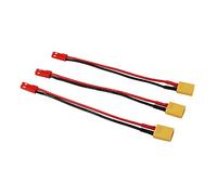 OliYin 3pcs Adattatore Maschio XT-30 a connettore Maschio JST Turnigy Drone XT30 20awg 3.93 Pollici per FPV Quad LED (Confezione da 3)