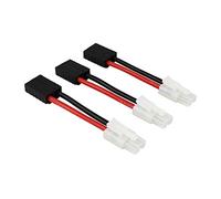 OliYin 3pcs Maschio Tamiya a Femmina TRX Traxxas Cavo Adattatore per connettore 14awg 5cm 1,96 Pollici per NiCH NiMH Dynamite (Confezione da 3)
