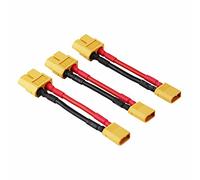 OliYin 3pcs Maschio XT-30 a Femmina XT-60 Adattatore Connettore XT30 XT60 FPV 16awg Cavo da 1.96 Pollici (Confezione da 3)