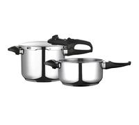 Pentola a pressione Fagor Duo 6/4 6 + 4 litri, induzione, Super Fast Express, acciaio inossidabile. 18/10, tutti