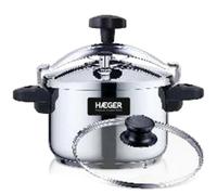 Olla a pressione Haeger PC-4SS.018A 4L acciaio inox compatibile induzione