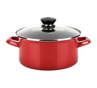 OLLA OPTIMAX + TAPA ROJA ACERO AISI 430 FAGOR Ø18x10cm