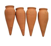 Ollas Lutton Coni in Argilla per irrigazione, 4 Oyas per piante in terracotta, compatibili con bottiglie da 1 l