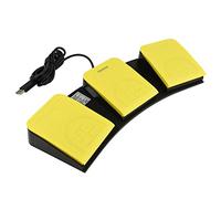 OLLGEN Pedale USB per giochi su PC, interruttore ottico a pedale, mappe del computer, mouse, tastiera, combinazione di tasti di scelta rapida, simulatore di programmi, trascrizioni di pagina HID