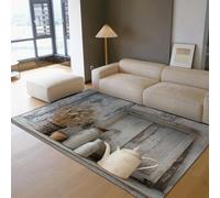 OLLIAR Home Tappetino rustico per ingresso Bollitore vintage con motivo in erba Tappeti in stile nostalgico country Tappeto antiscivolo lavabile morbido 100x150cm