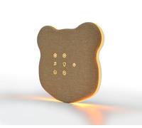 Ollie & Leila® Leila's - Lampada da notte con orso bianco, 5 colori di luce e 4 suoni della natura, timer e sensore di pianto, USB, batterie senza BPA
