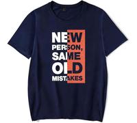 OLLQSB Kevin Parker T-Shirt da Uomo E da Donna, Casual Urbane, Stampe alla Moda, Un Must-Have per L'Estate,Blu,S