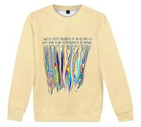OLLQSB Kevin Parker They Say That People Never Change But That's BST Crewneck Sweatshirts con Cappuccio A Maniche Lunghe con Stampa alla Moda per Uomo E Donna, Casual, Girocollo,Giallo,3XL
