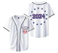 OLLQSB Latto Baseball Jacket Tee da Uomo E da Donna, Casual Urbane, Stampe alla Moda, Un Must-Have per L'Estate,Bianca,M