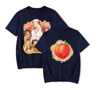 OLLQSB Latto Cry T-Shirt da Uomo E da Donna, Casual Urbane, Stampe alla Moda, Un Must-Have per L'Estate,Blu,S