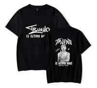 OLLQSB Trueno The Last Dance World Tour T-Shirt da Uomo E da Donna, Casual Urbane, Stampe alla Moda, Un Must-Have per L'Estate,Nero,XS