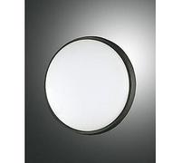 Olly IP54 plafoniera LED rotonda 30w alluminio policarbonato bordo nero