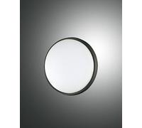 Olly IP54 plafoniera nera rotonda 10watt 3000k veranda terrazzo