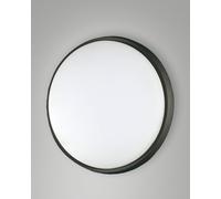 OLLY PLAFONIERA LED 30W 3000K 3220LM NERA D.30CM IN ALLUMINIO IP54