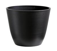 Olly & Rose Grande vaso per piante da 30 cm, in fibra di legno ecologico e resina, resistente, per interni ed esterni, carbone spazzolato, vaso extra large per piante e vasi da fiori per giardino e