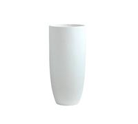 Olly & Rose Vaso alto bianco opaco - Vaso in fibra 65 cm altezza 30 cm diametro