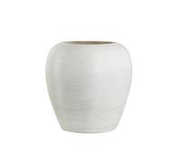 Olly & Rose Vaso extra large bianco invecchiato per interni ed esterni, 39 cm, vaso XL per interni ed esterni, giardino o patio