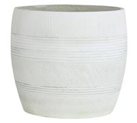Olly & Rose Vaso per piante extra large con motivo - Vaso da giardino bianco invecchiato - XL - H 50 cm P 44 cm Fioriere da esterno grandi vaso grande da interno