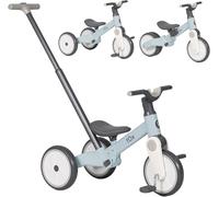 Olmitos - Triciclo Evolutivo 5 in 1 Fox - Bicicletta di equilibrio e pedaliera per bambini dai 18 mesi ai 3 anni - Bicicletta sicura e divertente, bicicletta per bambini, pratica e sicura (blu)