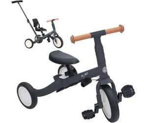 Olmitos - Triciclo evolutivo per bambini 5 in 1, bicicletta per bambini da 1 anno a 5 anni, da triciclo a bicicletta con o senza pedali, adattabile e trasformabile (Gyro, grigio)