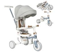 Olmitos - Triciclo evolutivo per bambini 5 in 1 EVOL - Bicicletta per bambini da 1 anno a 5 anni - Da Triciclo a Bicicletta con o senza Pedali - Adattabile e trasformabile (Blu)