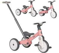 Olmitos - Triciclo Evolutivo per Bambini Fox 5 in 1 - Bicicletta a Equilibrio e Pedali per Bambini da 18 Mesi a 3 Anni - Triciclo Senza Pedali Sicuro e Divertente, Bicicletta per Bambini (rosa)