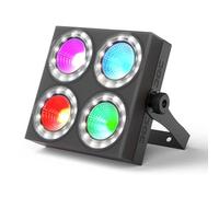Oloaxolx 80 W RGBW LED Par Faro, 66 CH DMX, luce da palcoscenico con controllo auto/vocale, luce da discoteca per feste, DJ bar, kTV, compleanni, club, mostre, fotografia