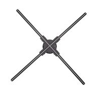 Ologramma 3D Fan Dell'esposizione di pubblicità, Olografico 3D Proiettore Ventilatore, Videoproiettore 3D con 768 Perline LED e Telecomando Dell'APP per Negozio Negozio Affare