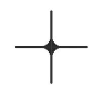 Ologramma 3D, Giunzione di supporto for macchine pubblicitarie for fan con ologramma LED 3D a occhio nudo da 31,5" for fiere commerciali