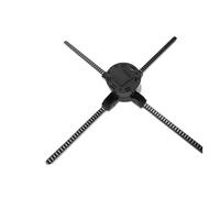 Ologramma 3D, Illumina il tuo marchio: ventilatore olografico 3D da 45 cm con telecomando for display pubblicitari straordinari!