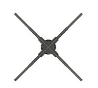 Ologramma 3D Ventilatore Proiettore Display Pubblicitario Luci LED Insegna Luminosa Lettore Olografico Supporto Immagini Video Attira Pubblico(100cm 1184LED)