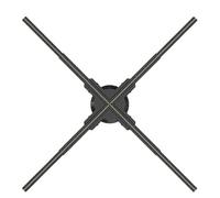 Ologramma 3D Ventilatore Pubblicità Display Luci Led Luce Segnale Lettore Olografico Supporto Immagini Video Attira Pubblico(D-52Ucm 1024LED)