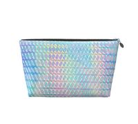 Ologramma olografico di colore arcobaleno colorato, Borsa da toilette Borsa per trucco Borsa per cosmetici Borsa da toilette da viaggio portatile