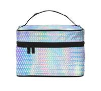 Ologramma olografico di colore arcobaleno colorato, Borsa per il trucco Borsa per cosmetici Borsa da toilette da viaggio portatile Astuccio per matite Astuccio da toilette