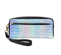 Ologramma olografico di colore arcobaleno colorato, Borsa per il trucco Borsa per cosmetici Borsa da viaggio portatile da toilette Astuccio in pelle per donne e ragazze