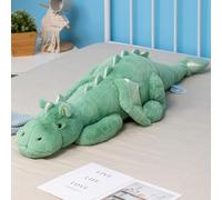 Ololele Drago ponderato di peluche 100 cm, 3,2 kg, grande peluche verde ponderato animali di peluche per bambini, rosa, bianco, verde e blu disponibile. Drago molto carino Plushie
