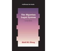 Olong Adefi The Nigerian Legal System (Tascabile)